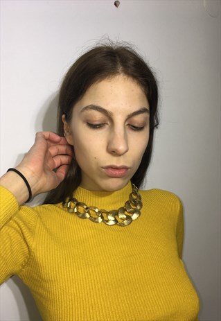 VINTAGE 90' BEAUTIFUL UNISEX UNIQUE GOLD TIES