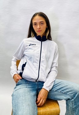 Vintage Size S Asics Jacket In White