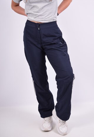 VINTAGE ADIDAS TRACKSUIT TROUSERS NAVY BLUE