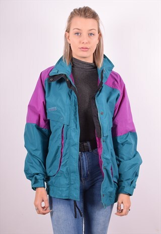 COLUMBIA WOMENS VINTAGE JACKET XL MULTI 90S