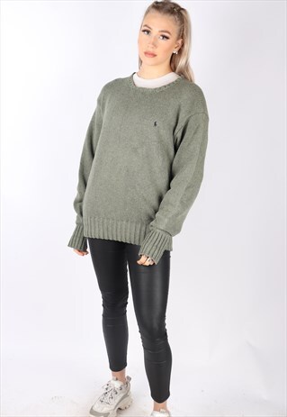 VINTAGE POLO RALPH LAUREN JUMPER SWEATER OVERSIZED XL
