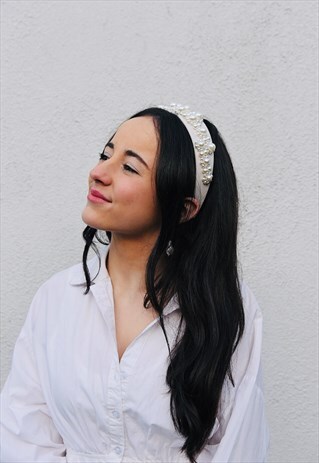 BEADED PEARL HAIRBAND