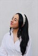 Beaded pearl hairband