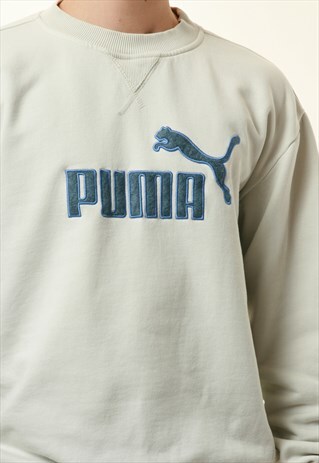 90S VINTAGE OLDSCHOOL PUMA COTTON/P SWEATSHIRT 16316