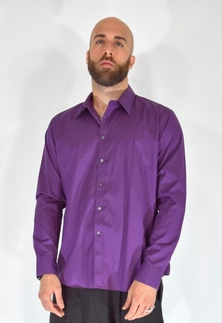 calvin klein purple shirt