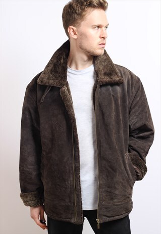 VINTAGE SUEDE AVIATOR JACKET