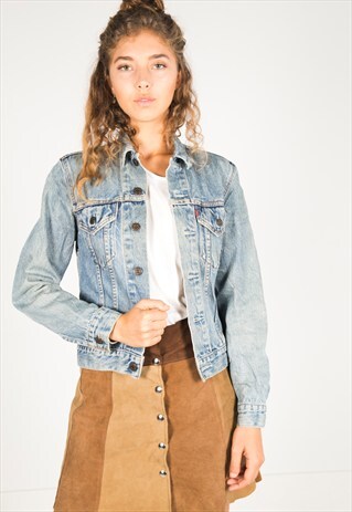 VINTAGE 80S LEVIS DENIM JACKET/ R604