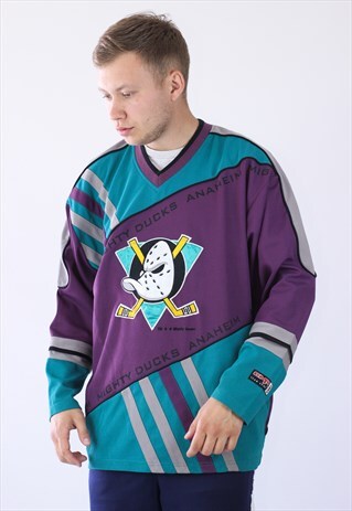 MENS VINTAGE CMP MIGHTY DUCKS ANAHEIM JERSEY SHIRT NHL