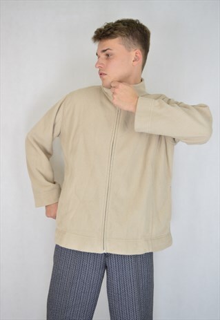 VINTAGE CREAM COLOUR FLEECE SWEATSHIRT