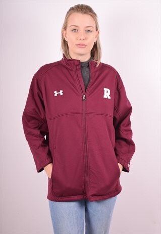 UNDER ARMOUR WOMENS VINTAGE TRACKSUIT TOP JACKET MEDIUM 90S