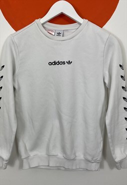 Adidas Originals Sweatshirt White UK 8
