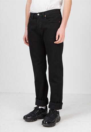 VINTAGE BLACK LEVI'S 501 FIT DENIM JEANS
