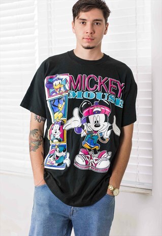 VINTAGE DISNEY MICKEY MOUSE T-SHIRT 90S ONE SIZE 10.2