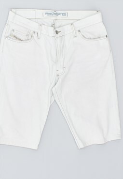 Vintage 90's Diesel Denim Shorts White