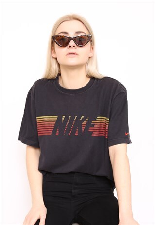 VINTAGE 90S NIKE LOGO BLACK TOP T-SHIRT
