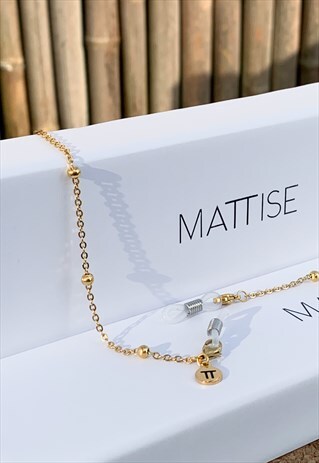 GOLD SUNGLASSES CHAIN BOLLS