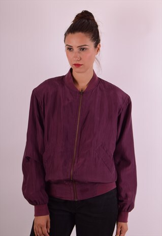 VINTAGE SILK BOMBER JACKET (521)