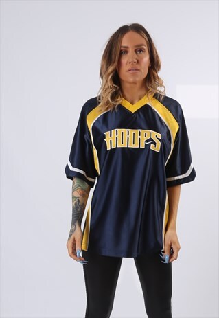 OVERSIZED T-SHIRT SPORT JERSEY TOP FOOTBALL UK 16 (AQ4M)