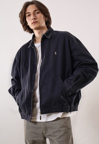 VINTAGE MENS POLO RALPH LAUREN HARRINGTON WINDBREAKER JACKET
