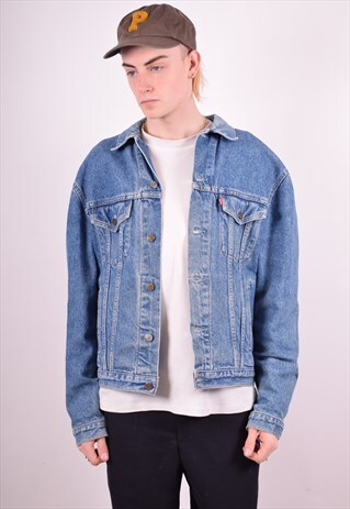 LEVI'S MENS VINTAGE DENIM JACKET MEDIUM BLUE 90S