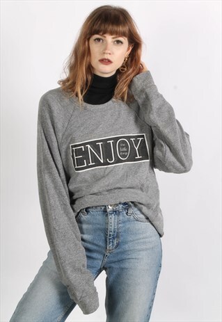 VINTAGE 90'S OVERSIZE GRAPHIC SWEATSHIRT GREY