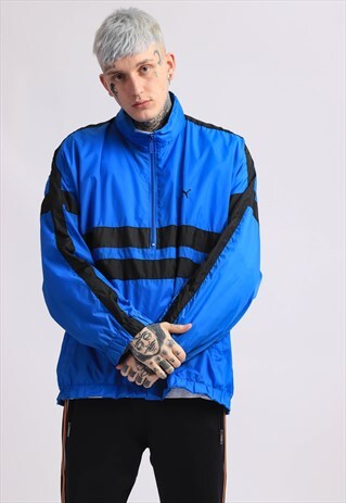 VINTAGE PUMA 1/2 ZIP SHELL JACKET