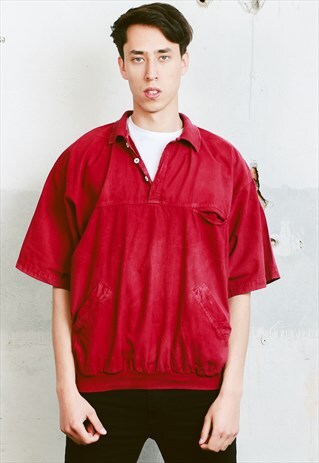 VINTAGE 80S RED SHIRT