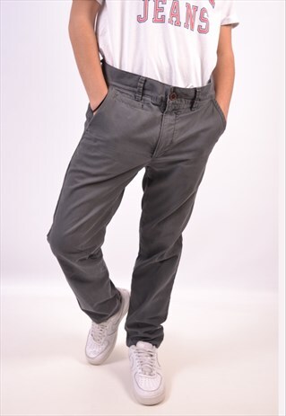VINTAGE TOMMY HILFIGER CHINO TROUSERS GREY