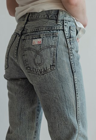 VINTAGE 80S TALL ACID WASH JEANS