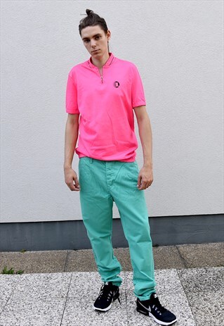 VINTAGE Y2K HUMOR DROP CROTCH DENIM TROUSERS