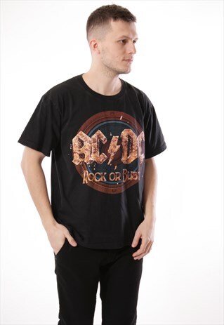 90S VINTAGE RARE VINTAGE RED ROCK AC/DC T-SHIRT 13131