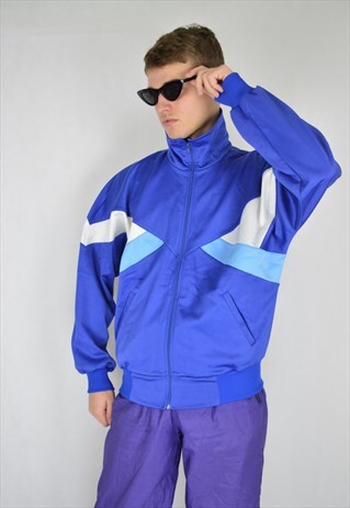 VINTAGE BLUE RAVE SPORTS JACKET