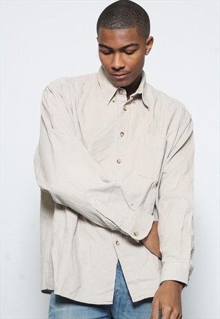 VINTAGE CORDUROY SHIRT BEIGE