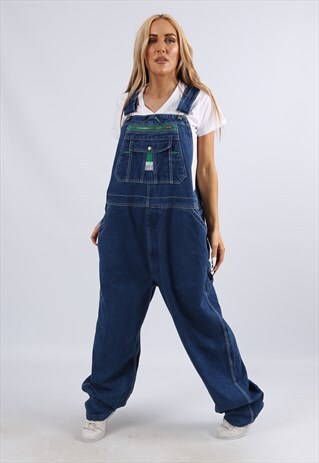 VINTAGE USA LIBERTY DENIM DUNGAREES PLUS SIZE 18 2XL (FAAY)