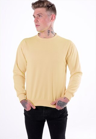ESSENTIAL BLANK JUMPER SWEATER PULLOVER - NUDE CREAM BEIGE