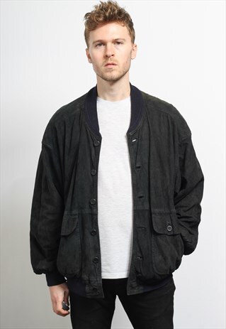 VINTAGE SUEDE BOMBER JACKET