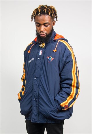 STARTER 90'S GOLDEN STATE WARRIORS PADDED JACKET COAT