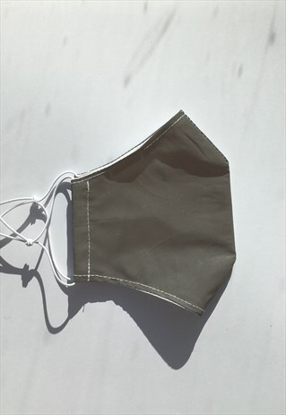 SILVER REFLECTIVE FACE MASK COVERING