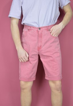 Vintage pink classic DENIM JEANS shorts
