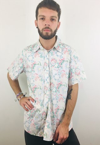 VINTAGE 90S PRINT PATTERN SHIRT