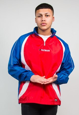 90'S PATRICK QUARTER ZIP WINDBREAKER JACKET CAGOULE