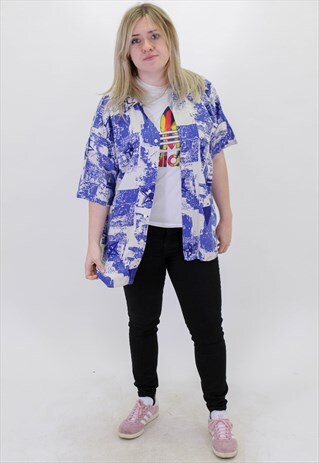 VINTAGE FESTIVAL PATTERN SHIRT