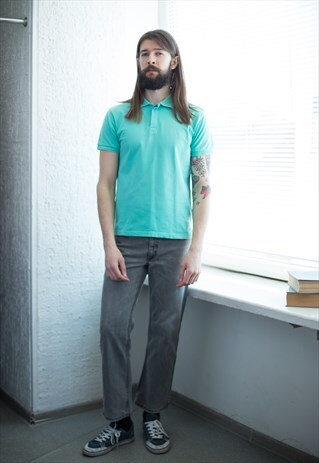 VINTAGE 90'S MINT COTTON SHORT SLEEVED POLO SHIRT
