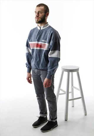 BLUE YAMAHA JUMPER / WINTER ZIP UP SWEATER