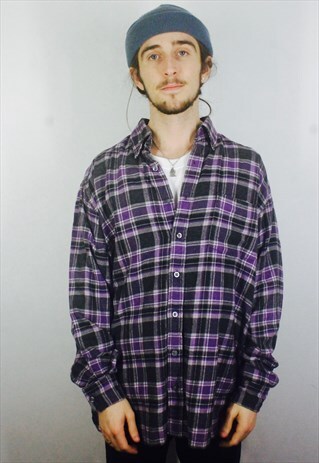 VINTAGE CHECK FLANNEL SHIRT