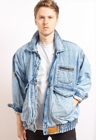 VINTAGE FLEECE LINED DENIM JACKET