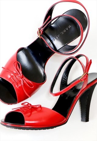 Marc Jacobs Designer Heels Strappy Peep Toe Sandals UK 3.5