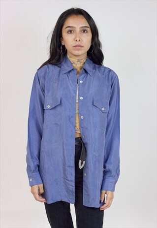 VINTAGE 90S BLUE SOFT LIGHT SHIRT