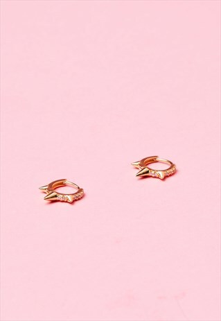 REBEL FLOW HOOP EARRINGS