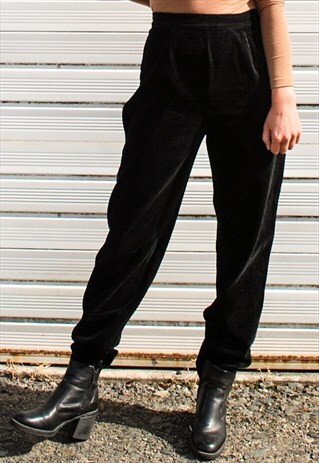 VINTAGE 90S BLACK CORD TROUSERS